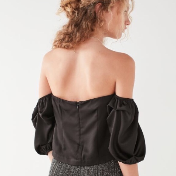 Urban Outfitters Tops - UO / Off The Shoulder Satin Blouse